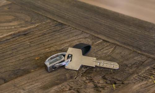 Keys on a table.