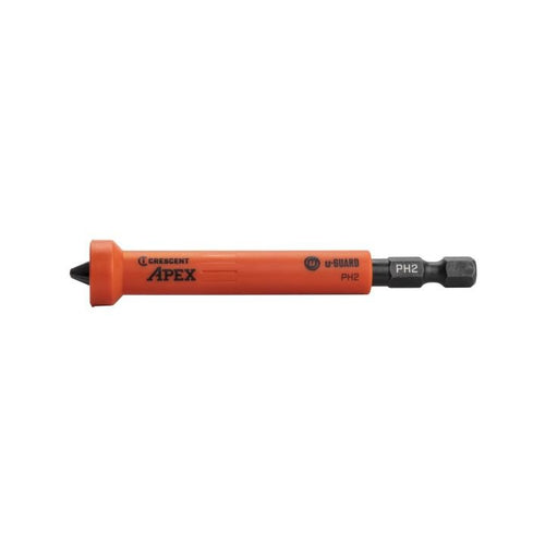 Crescent #2 x 3-1/2 Phillips® u-GUARD™ Covered Impact Power Bit with Ring Magnet - 2 Pack
