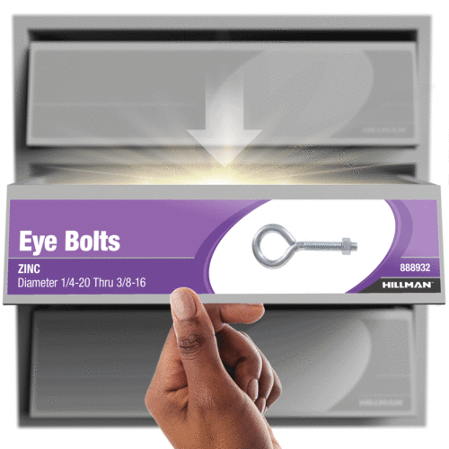 Hillman Group Hardware Essentials Eye Bolt With Hex Nut Zinc